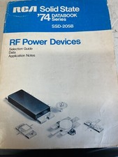 RCA SOLID STATE RF POWER DEVICES DATA BOOK 1974 RARE VINTAGE