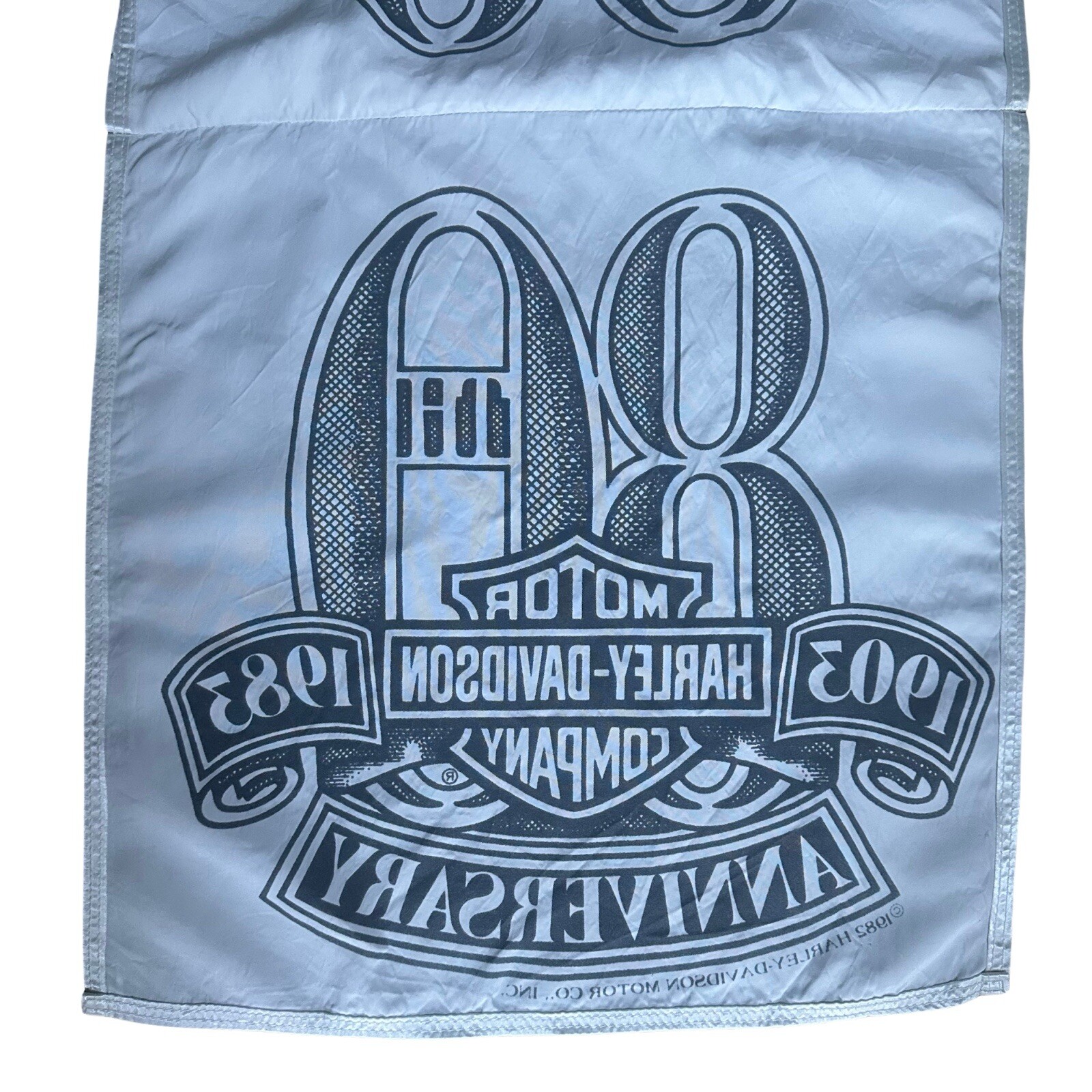 Vintage Harley Davidson Flag Banner 80th anniversary - rare