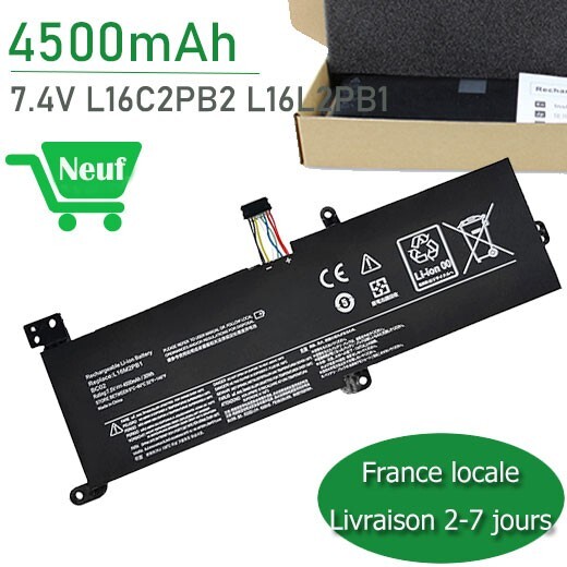 Batterie L16C2PB2 résout les coupures sur Lenovo IdeaPad S145-15AST 30Wh