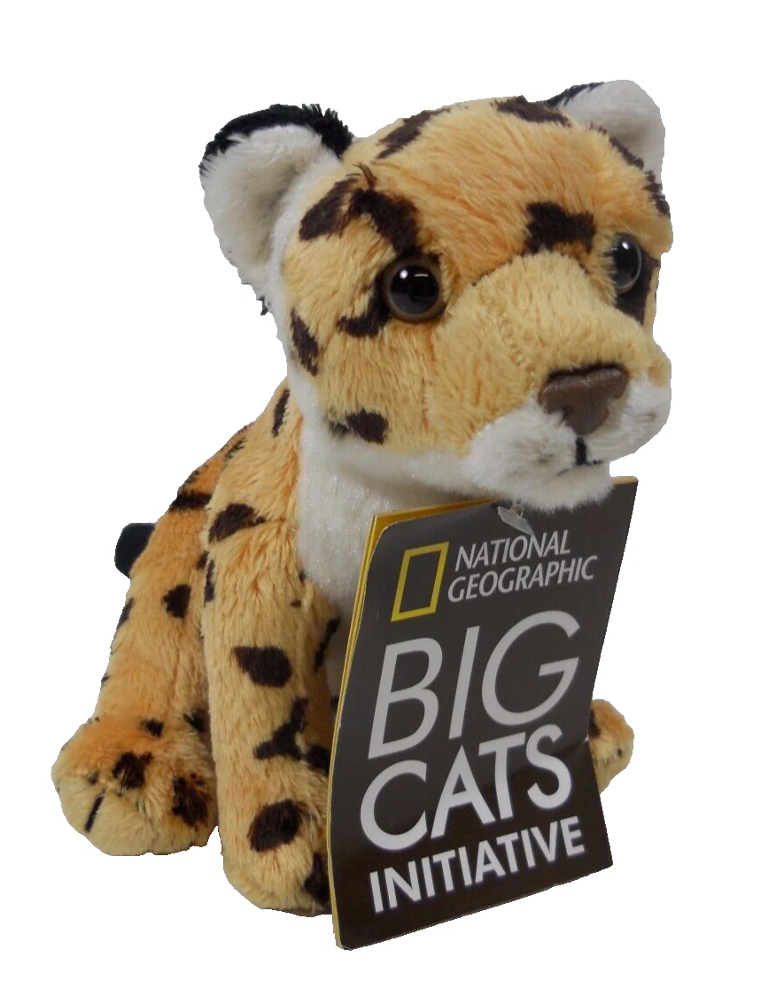 LELLY L 24CM PLUSH CHEETAH TAIL INCLUDED NATIONAL GEOGRAPHIC SERIES