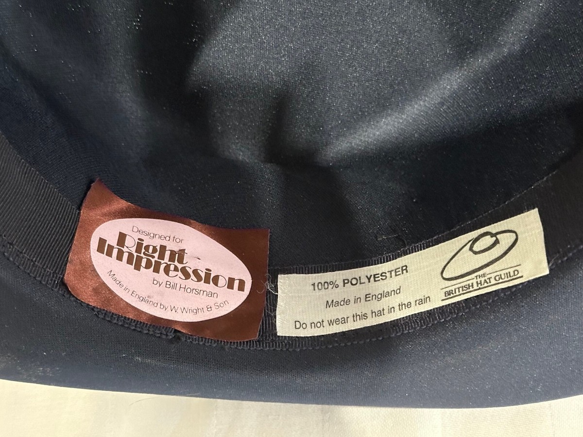 Bill Horsman W Wright Son Blue Hat Satin Ribbon Right Impression