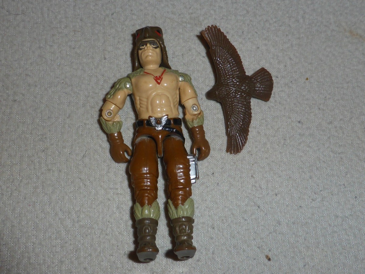 VINTAGE GI JOE RAPTOR COBRA FIGURE 1987 HASBRO ARAH W BIRD