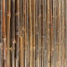 Bamboo Screening Roll Fencing Outdoor Garden Thick Carbonised Black 5m x 2m