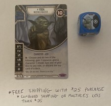 Star Wars Destiny: Legacies - 33 Yoda Wizened Master - Legendary Card  Die