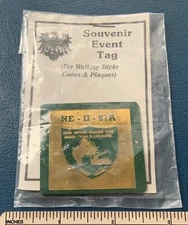 NOS MINSI TRAILS COUNCIL Woodbadge Camp SOUVENIR EVENT TAG BSA Staff Shield Hike