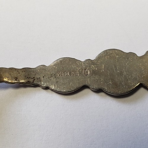 Sterling Silver Souvenir Spoon - 1902 Pikes Peak Signal Station Colorado FL0638 - Picture 8 of 11