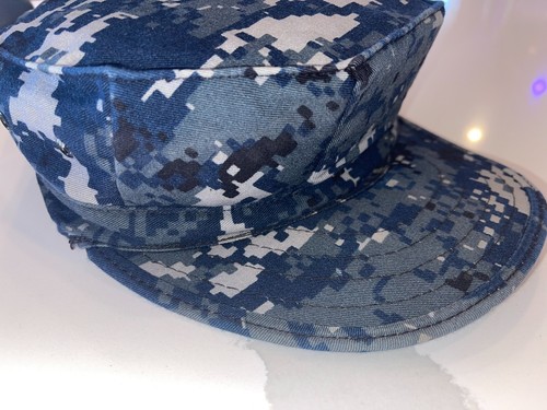 NWU TYPE I WORKING USN U.S. NAVY 8 POINT CAP BLUE DIGITAL BLUEBERRY ALL SIZES - Picture 9 of 12