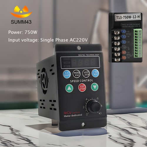 Convertitore AC 220V unità a frequenza variabile monofase 750W a 3 fasi 1-99HZ - Foto 2 di 18