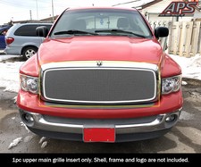 Fits 2002-2005 Dodge Ram 150003-05 2500 3500 Upper Stainless Chrome Mesh Grille