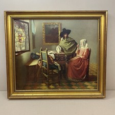 Vintage Gold Wooden Picture Frame Large 60cm x 52cm Good Condition