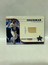 2002 Leaf Rookies and Stars Freshman Orientation #1 Andres Torres Bat