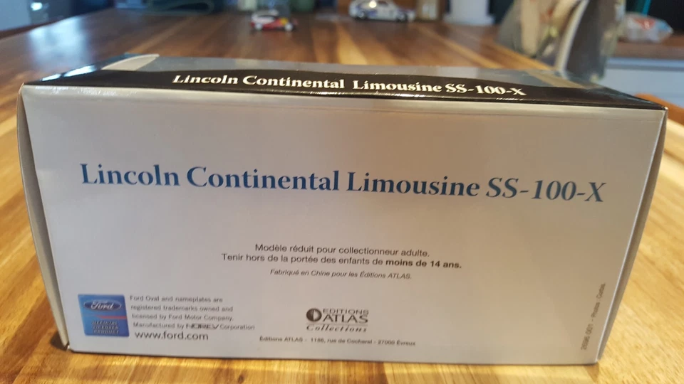 lincoln continental limousine SS-100-X 1/43 atlas - Photo 3/4
