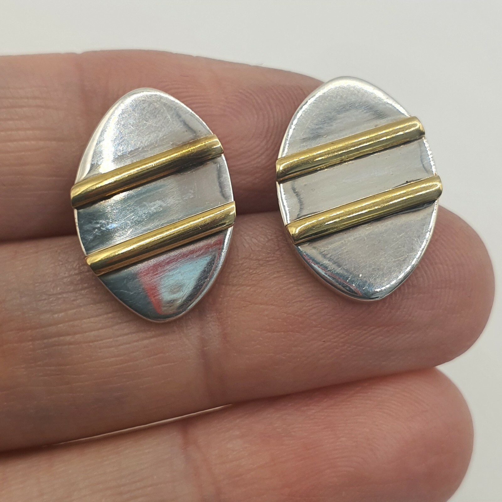 Sterling Silver Cufflinks, Mexico Handmade 13.3gram (lot 2) M13