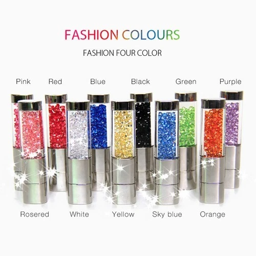 Hot Luxuriou Crystal Glass U Disk 1GB-512GB USB 2.0 Flash Drive Memory Pen Stick - Image 2 of 4