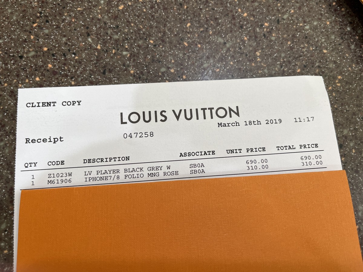 LOUIS VUITTON - 確実本物！！iPhone7&amp;8 フォリオ Authentic Louis Vuitton LV Monogram Folio iPhone 7 Case