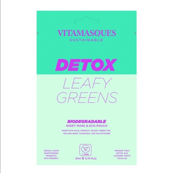 New Vitamasques Detox Leafy Greens Biodegradable Sustainable Sheet Mask | eBay New Vitamasques Detox Leafy Greens Biodegradable Sustainable Sheet Mask | eBay