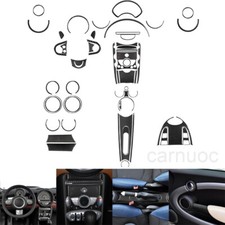 51pcs For Mini Cooper 2007-2010 Carbon Fiber Full Kits Interior Trim