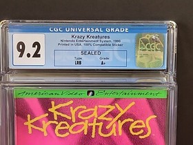 Krazy Kreatures (NES, 1990) CGC 9.2 A+ Seal - American Video Entertainment