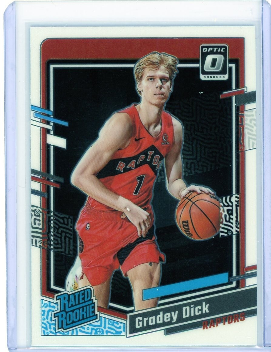Gradey Dick 2023-24 Donruss Optic Base Rated Rookie #212 Toronto Raptors RC