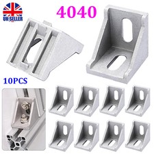 10X Aluminum Extrusion Profile 4040 Corner Joint Angle Bracket 40mm fr 8mm Tslot