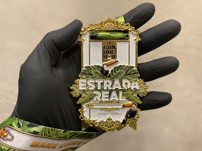 Médaille Le Conquérant ESTRADA REAL - Défi Virtuel 1049 Miles / 1688 Km - Collection, Bon état