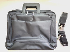 Original Dell Computer Carrying Case Briefcase for 15  Laptop Black W/ Strap Zip