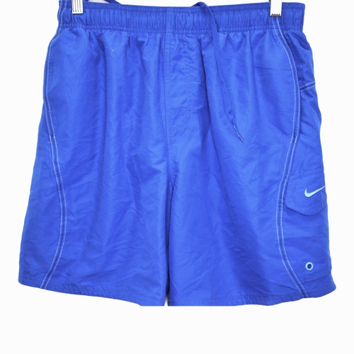 I62 Pantalones Cortos Nike Swoosh azules bordadas para Hombres Talla  Mediana | eBay