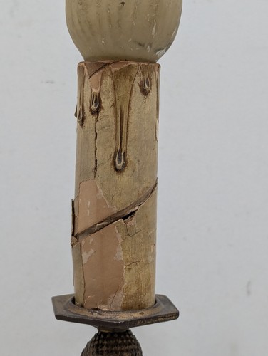 Vintage Sitting Buddha Statue LLamp Antique Asian Indian Oriental Small Light - Picture 13 of 23