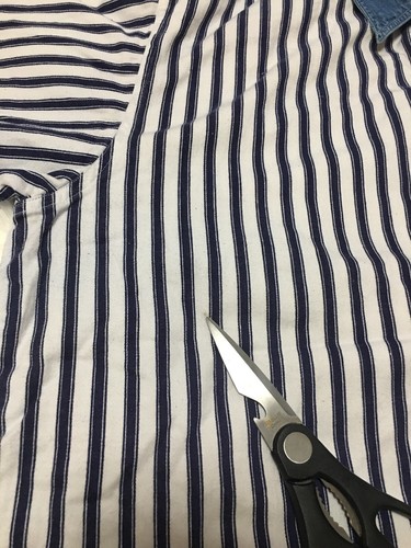 VTG Let’s Quizz Again New York Women’s Blue/White Button Up Shirt Sz M - *Read - Picture 6 of 6
