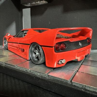 HOTWHEELS 1/18フェラーリ F50 (カスタム仕様) Ferrari F50 1/18 scael miniar customed No box Used Excellent