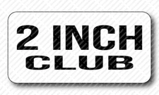 2 inch Club Gag Gay Joke Hard Hat Helmet Toolbox Stickers