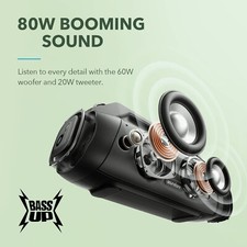 Anker Soundcore Boom 80 Watts Bluetooth Waterproof LOUD Outdoor Indoor Speaker