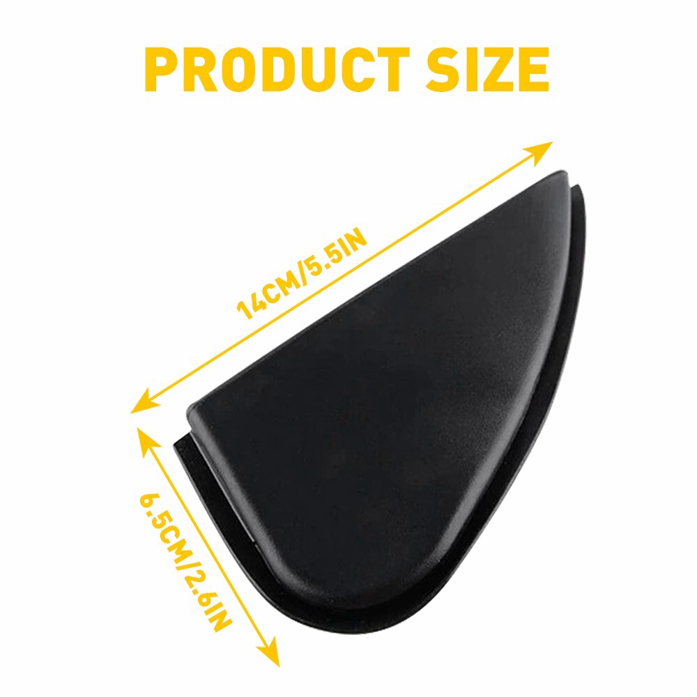 QASULER Copertura triangolare angolare for specchietto retrovisore anteriore auto nera adatta, for TOYOTA, for Corolla, 2014 2015 2016 60118-02170 60117-02170 Copertura triangolare per specchietto ret