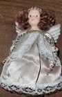 3 Small Vintage 5” Porcelain Doll Angel Moveable Arms Legs Lacey Dress Wings — photo 3