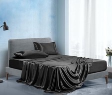 Queen size Bridal Satin Conventional FITTED SHEET ONLY up to 15" drop