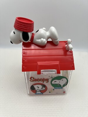 Vintage Snoopy Celebrate Peanuts 60 Years Plastic Candy Doghouse
