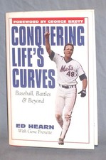 Conquering Life's Curves Mets Catcher Ed Hearn 1st Print Autograph (1986 Champs)
