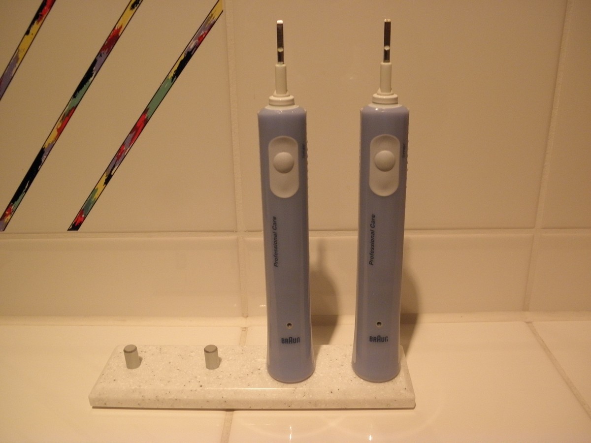 Zahnbürstenhalter Für Oral-B Elektrozahnbürsten & 4 Zahnbürstenköpfe