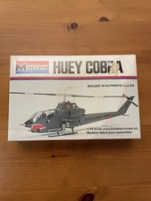 Vintage 1979 Monogram Huey Cobra Helicopter 1/72 Scale Military Model Kit #5000