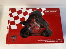 Modellino Ducati 1:12 Ducati Desmo MotoGP2007 C.Stoner Australia Team IMBALLO ORIGINALE nuovo!