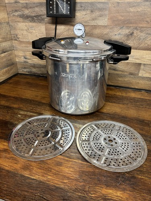 #ad 24Qt Large Aluminum Stovetop Pressure Cooker Canner for Induction Gas Stove Tops $85.50