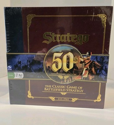 Stratego 50th Anniversary Edition Board Game   New In Wrap - Sealed