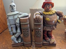 Wizard Of Oz bookends 1971 Progressive Art Products Vintage book ends rare