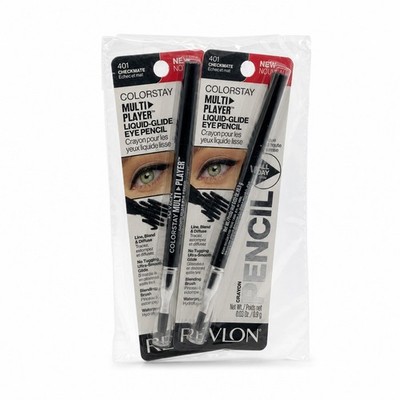 REVLON ColorStay Multiplayer Liquid-Glide Eye Pencil 401 Checkmate 2 Pack