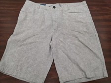 Perry Ellis Mens 34 Natural Oatmeal Linen Cotton Blend Dress Pants Trouser