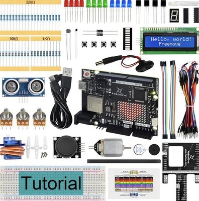 Freenove Super Starter Kit mit Board V5 Rev4 für Arduino IDE 172 Teile 60 Projekte