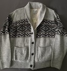 Lucky Brand Men’s XXL Sherpa Lined Aztec Knit Shawl Collar Cardigan Sweater  — photo 1