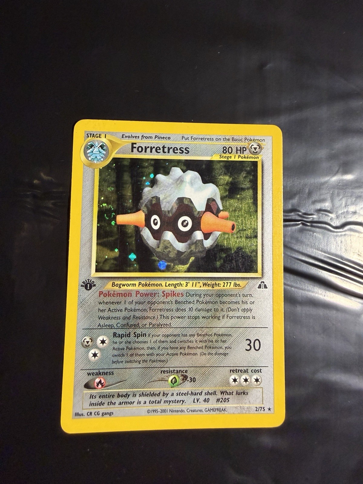 Forretress Holo Rare 1st Edition 2/75 Neo Discovery WOTC Vintage Pokemon MINT