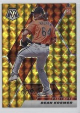 2021 Panini Mosaic Rookie Reactive Yellow Mosaic Prizm Dean Kremer #235 19rf