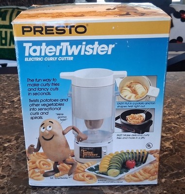 NEW Vintage Presto TaterTwister 02930 Electric Curly Cutter Spiral French Fries